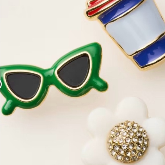 Kate Spade NY x Target mixed novelty stud earrings  3 pair package - Picture 3 of 5